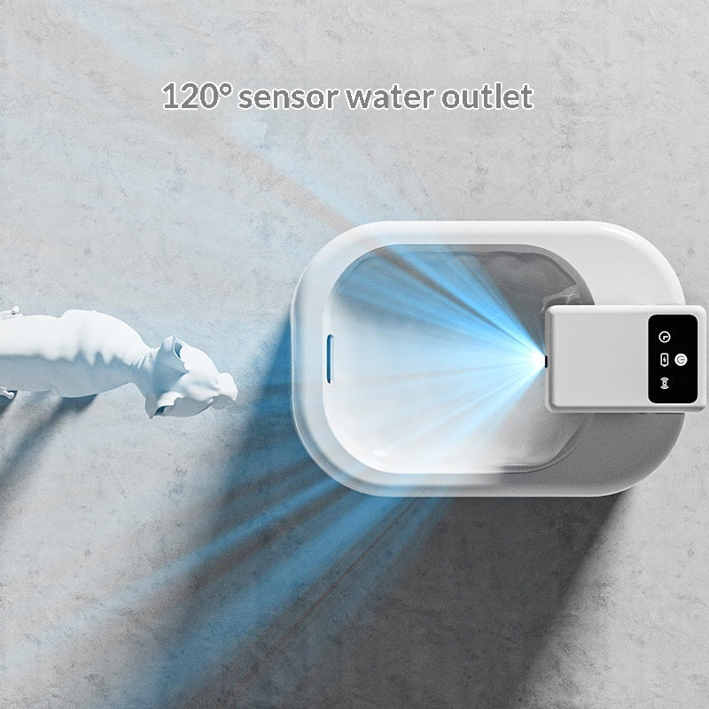 Bebedouro automático para gatos com sensor de movimento e sistema de filtragem silenciosa